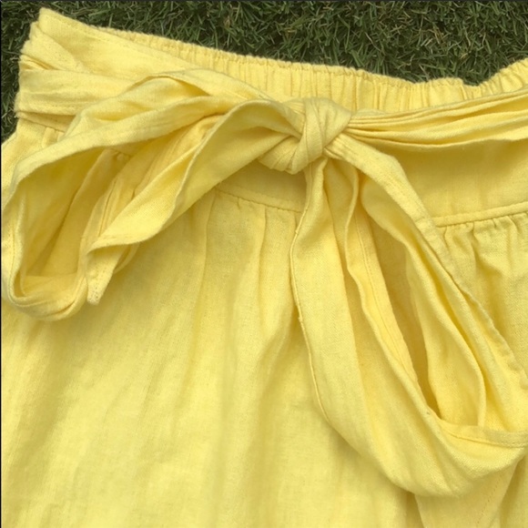 Abound Tie Front Linen Blend High Rise Shorts M - Picture 5 of 8